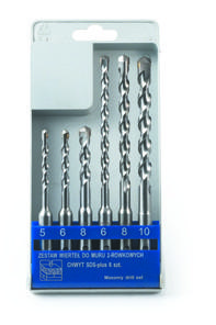 DH-S-06 — 6 pc SDS Plus Drill Bit Set