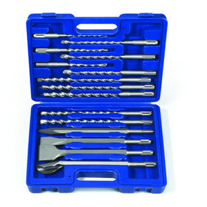 DH-ZS-15 — 15 pc SDS Plus Drill Bit & Chisel Set